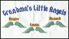 Angel Embroidery Patterns - Grandma's Angels Large.