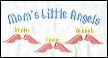 Angel Embroidery Patterns - Mom's Angels Large.