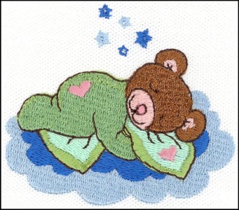 Sleepy Bear Embroidery Patterns