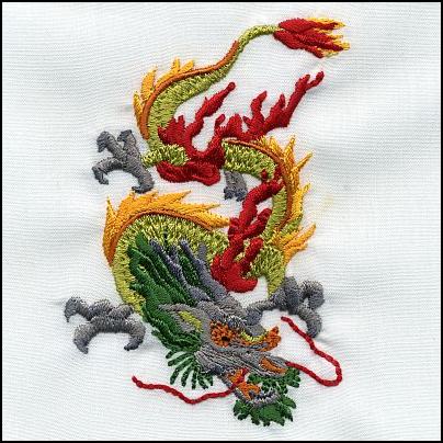 dragon embroidery design free download