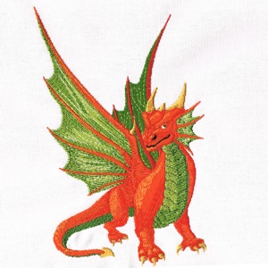 Dragon Embroidery Designs - Winged Dragon