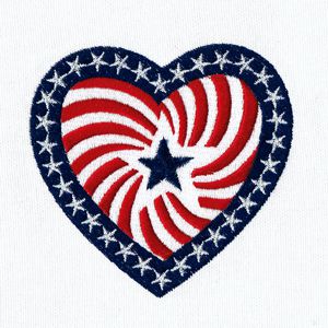Spiral Flag Filled Embroidery Design