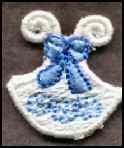 Embroidery Lace Design - Free Standing Shell Border.