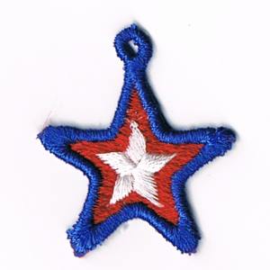 Free Standing Lace Star Charm