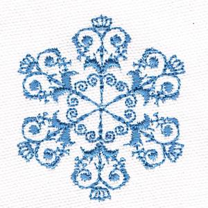 Holiday Embroidery Designs - Crown Snowflake