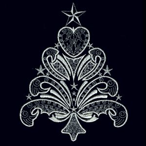 Holiday Embroidery Designs - Glamour Christmas Tree