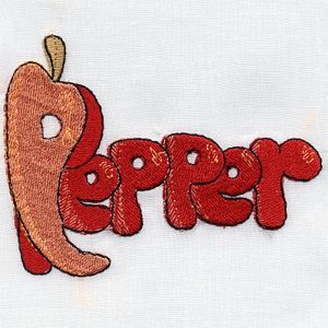 Kitchen Embroidery Designs Pepper