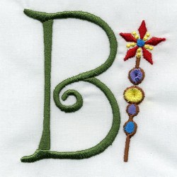 Monogram Machine Embroidery Magic Wand B