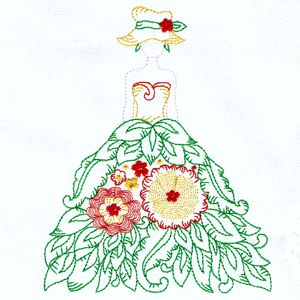 Sunbonnet Embroidery Design 2