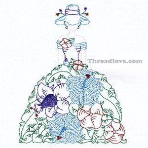 Sunbonnet Embroidery Design 9