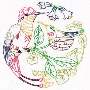 Tropical Bird Embroidery 03