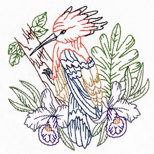 Tropical Bird Embroidery 05