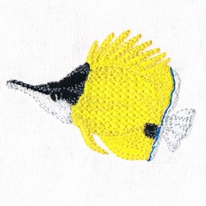 Under The Sea Embroidery - Butterflyfish