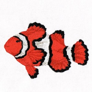 Under The Sea Embroidery - Clownfish