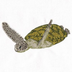 Under The Sea Embroidery - Turtle 1